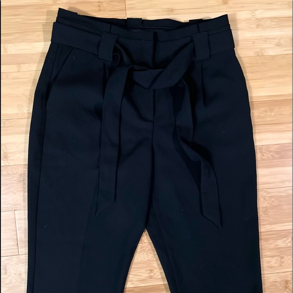 Express High Waist Tie Paper Bag Pants 2 Petite - Picture 6 of 7